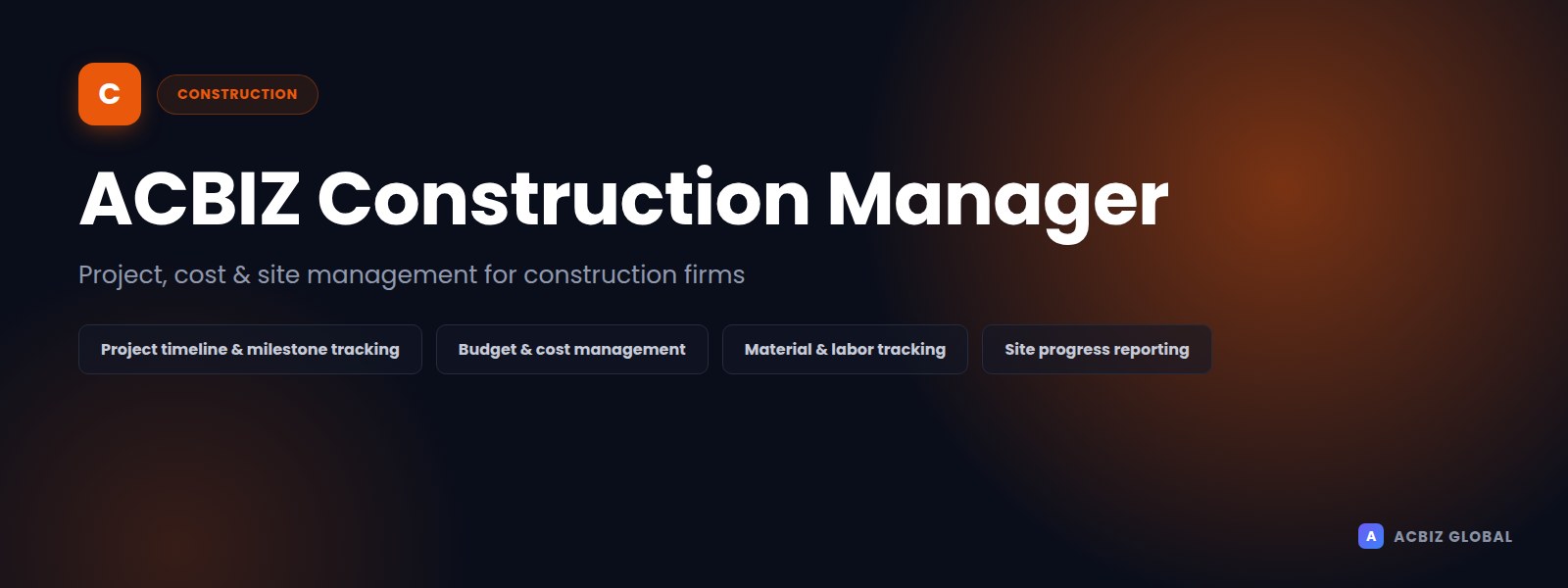 ACBIZ Construction Manager