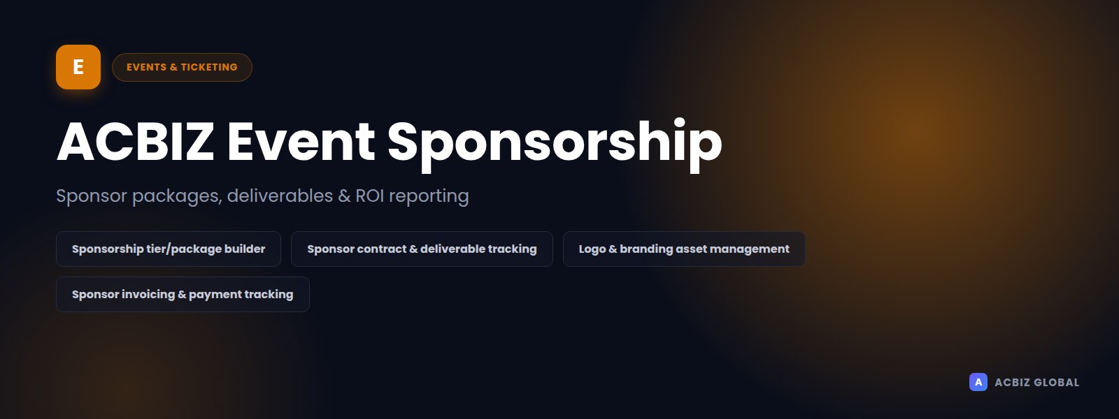ACBIZ Event Sponsorship